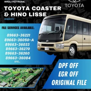 Toyota Coaster & Hino Liesse Denso ECU File Service | DPF OFF, EGR OFF & Original File